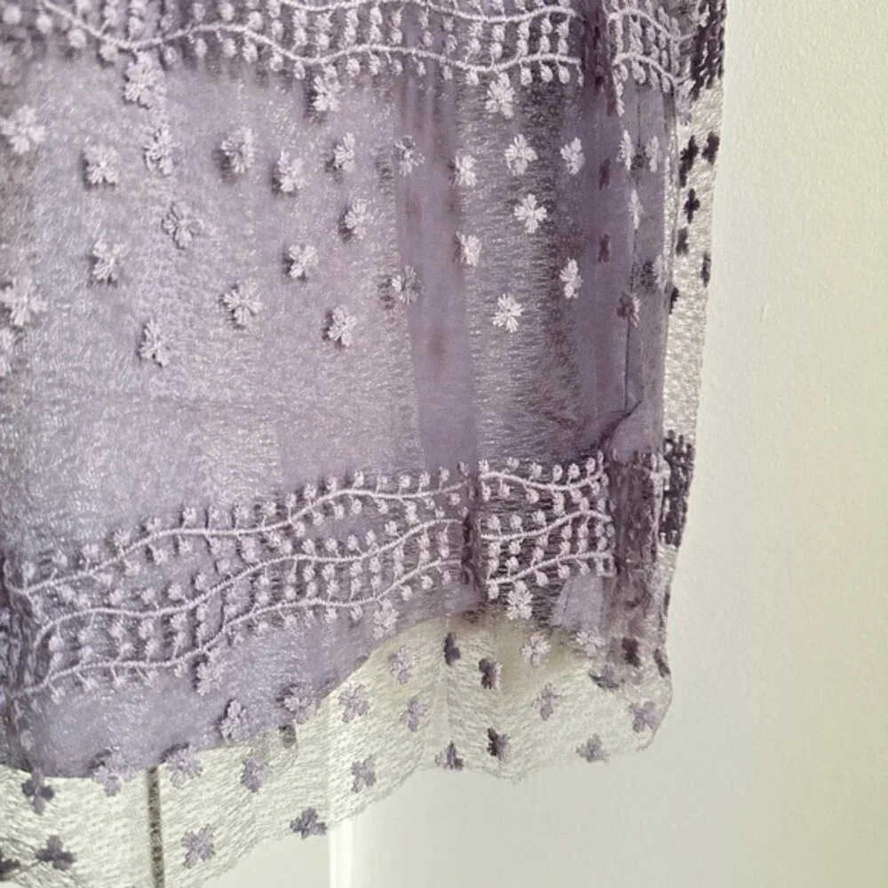 NEW Self-Portrait Lilac Purple Tiered Midi Dress | size UK 6 / US 2 - Picture 11 of 13